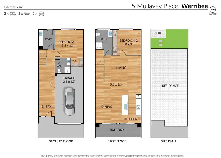 Floorplan of Homely unit listing, 5 Mullavey Place, Werribee VIC 3030