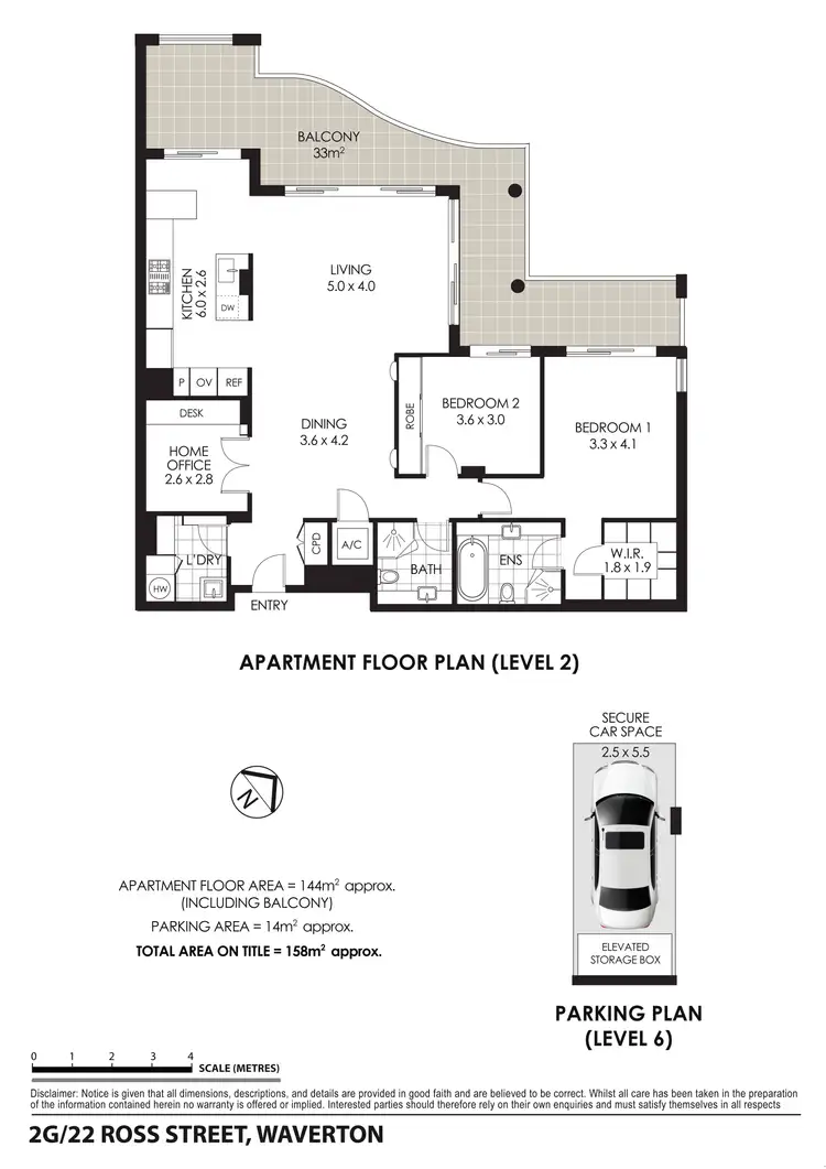 Floorplan of Homely apartment listing, 2G/22 Ross Street, Waverton NSW 2060
