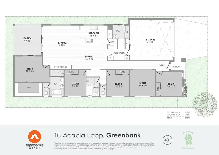 Floorplan of Homely house listing, 16 Acacia Loop, Greenbank QLD 4124