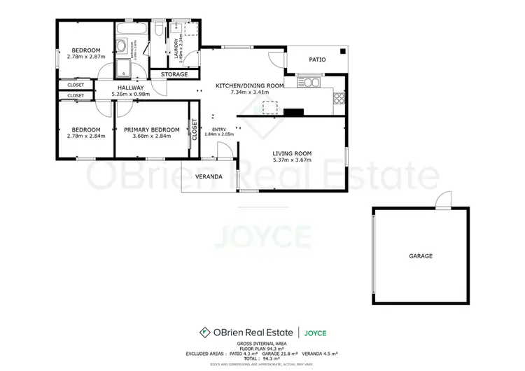 Floorplan of Homely house listing, 1 Hoad Street, Wangaratta VIC 3677