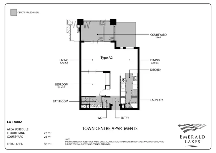 Floorplan of Homely unit listing, 4002/3027 The Boulevard, Carrara QLD 4211
