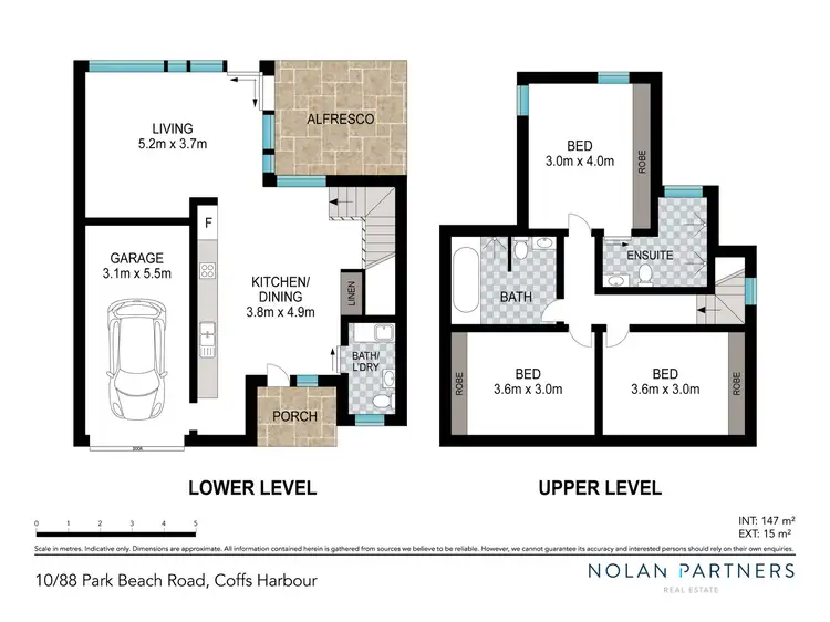 Floorplan of Homely townhouse listing, 10/88 Park Beach Road, Coffs Harbour NSW 2450