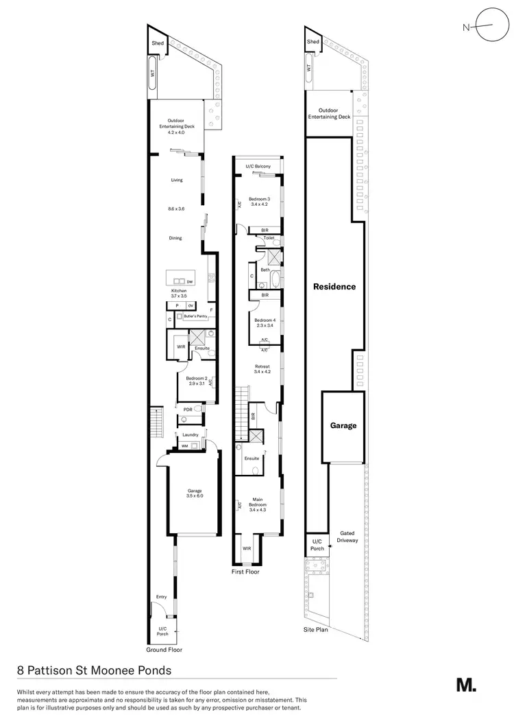 Floorplan of Homely house listing, 8 Pattison Street, Moonee Ponds VIC 3039