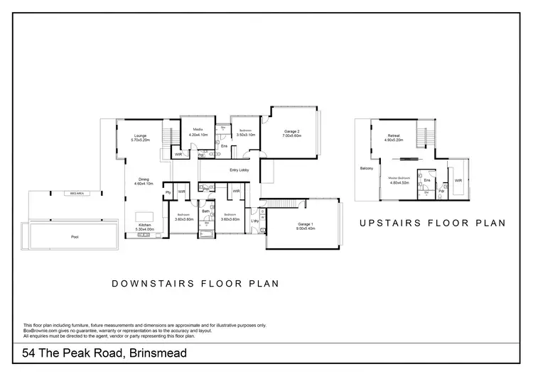 Floorplan of Homely house listing, 54 The Peak Road, Brinsmead QLD 4870