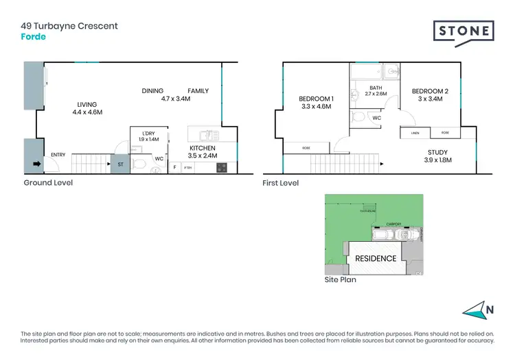 Floorplan of Homely house listing, 49 Turbayne Crescent, Forde ACT 2914