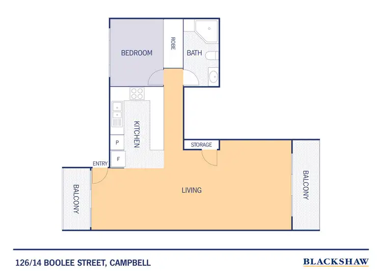 Floorplan of Homely apartment listing, 126/14 Boolee Street, Reid ACT 2612