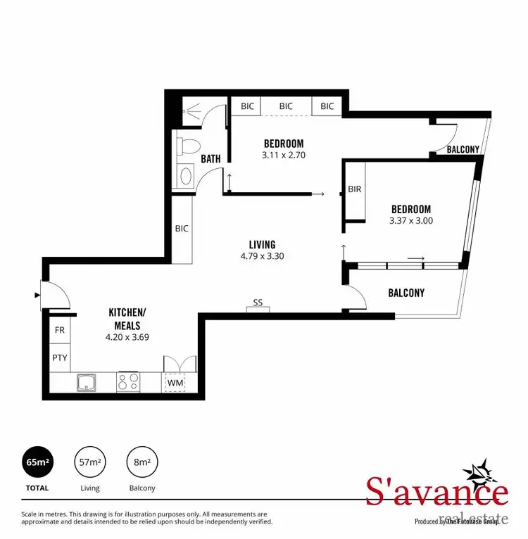Floorplan of Homely apartment listing, 2401/17 Austin Street, Adelaide SA 5000