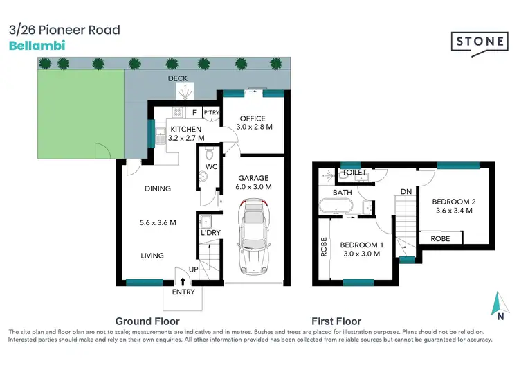 Floorplan of Homely townhouse listing, 3/26 Pioneer Road, Bellambi NSW 2518