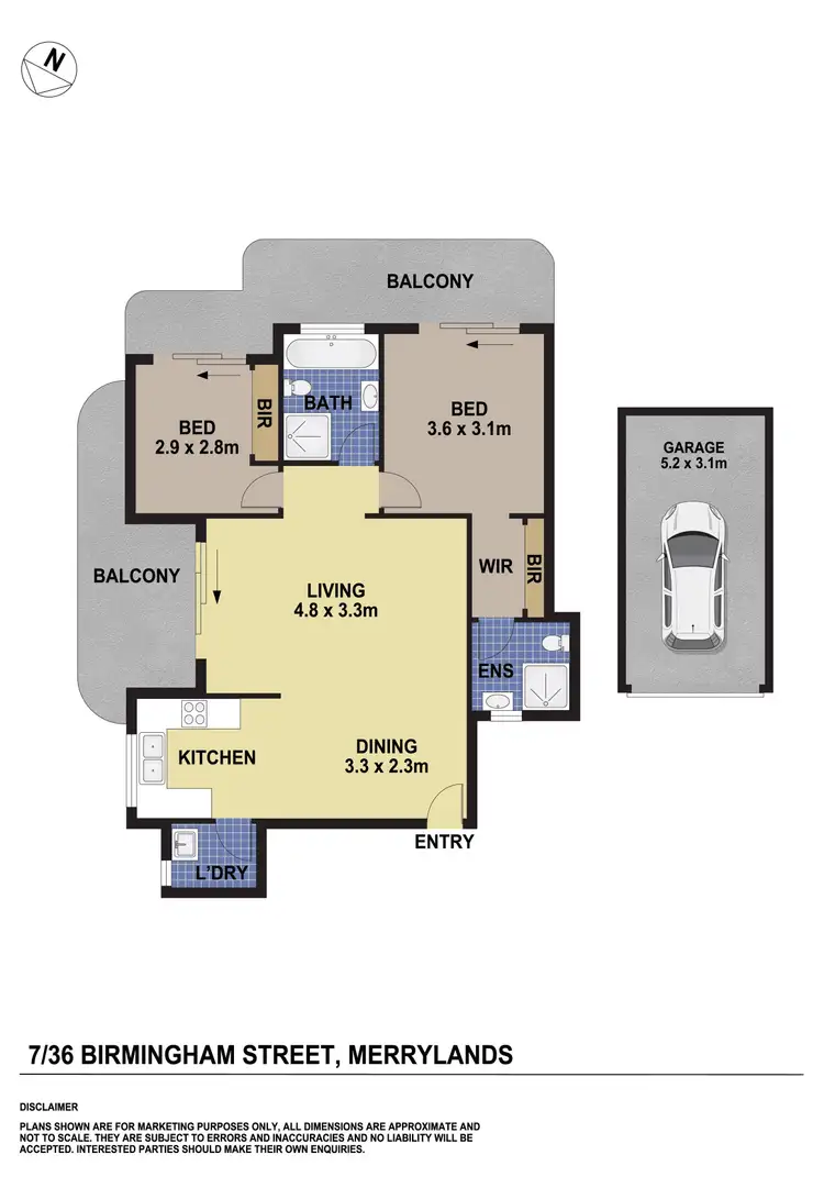 Floorplan of Homely unit listing, 7/36-38 Birmingham Street, Merrylands NSW 2160