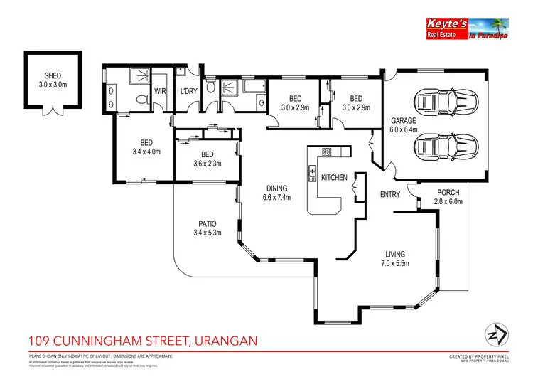 Floorplan of Homely house listing, 109 Cunningham Street, Urangan QLD 4655