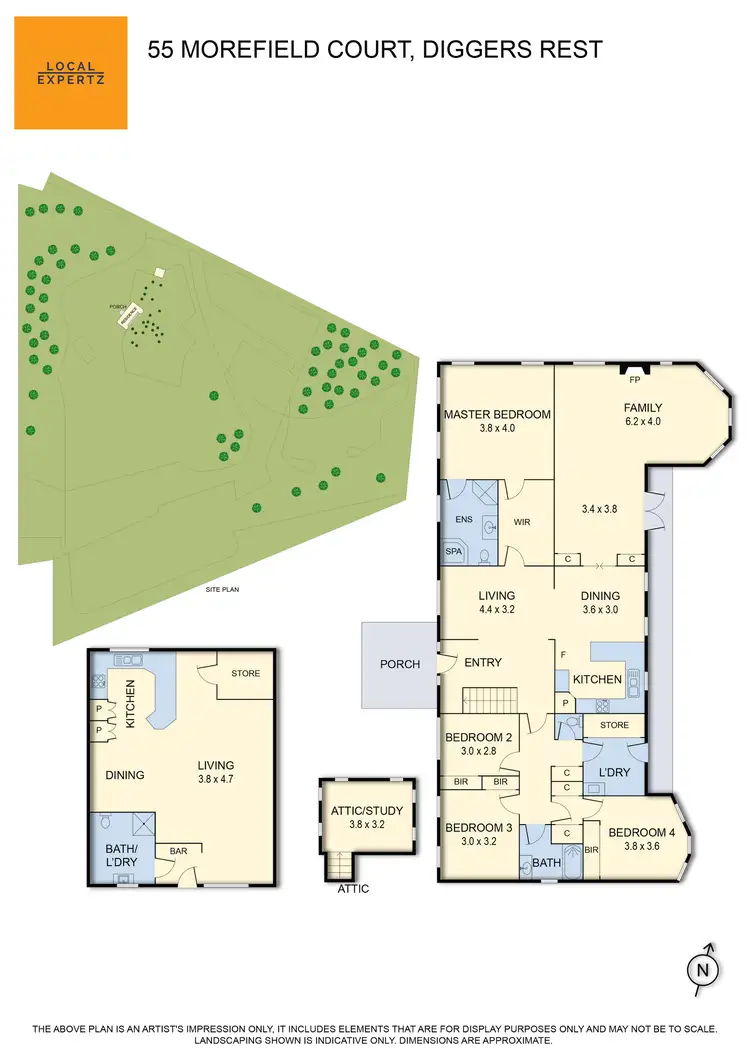 Floorplan of Homely rural property listing, 55 Morefield Court, Diggers Rest VIC 3427