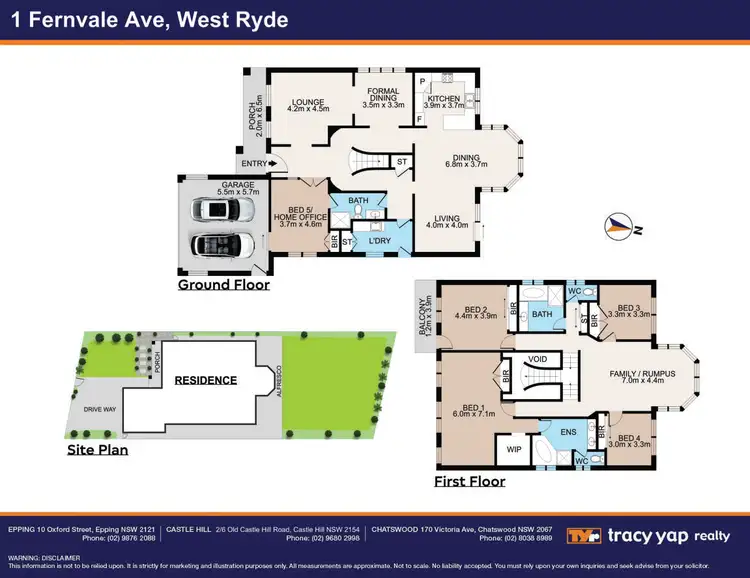 Floorplan of Homely house listing, 1 Fernvale Avenue, West Ryde NSW 2114