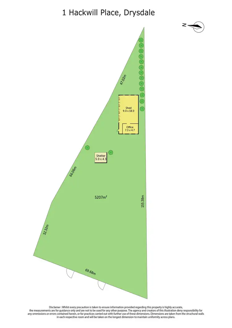 Floorplan of Homely land listing, 1 Hackwill Place, Drysdale VIC 3222