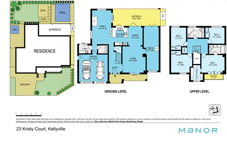 Floorplan of Homely house listing, 23 Kristy Court, Kellyville NSW 2155
