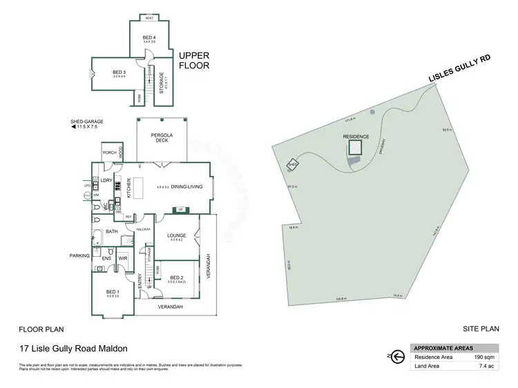 Floorplan of Homely house listing, 17 Lisle Gully Road, Maldon VIC 3463