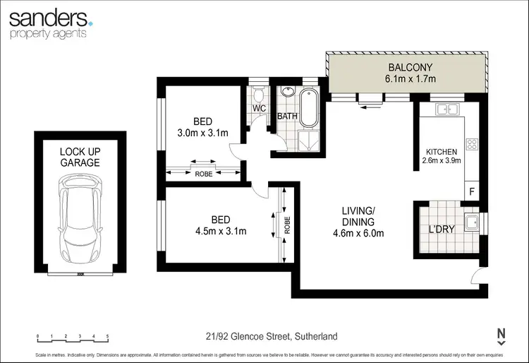Floorplan of Homely apartment listing, 21/92-96 Glencoe Street, Sutherland NSW 2232