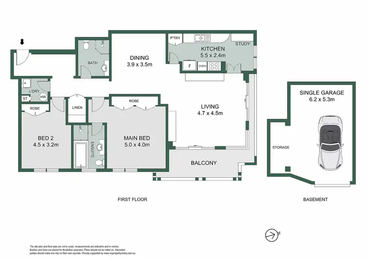 Floorplan of Homely apartment listing, 104/6 Hale Road, Mosman NSW 2088