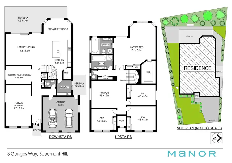 Floorplan of Homely house listing, 3 Ganges Way, Beaumont Hills NSW 2155