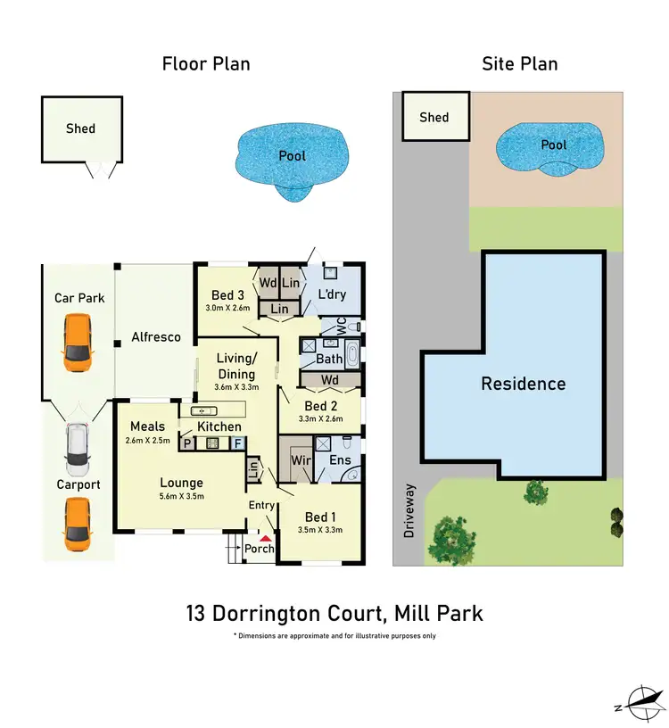 Floorplan of Homely house listing, 13 Dorrington Court, Mill Park VIC 3082