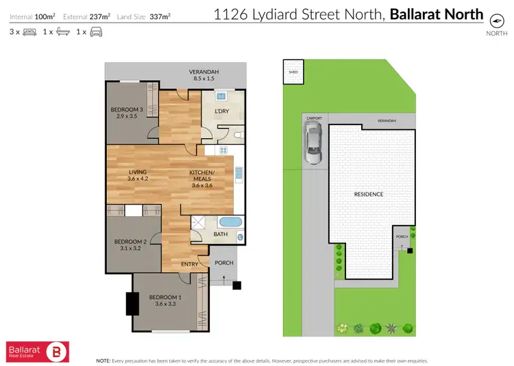 Floorplan of Homely house listing, 1126 Lydiard Street North, Ballarat North VIC 3350