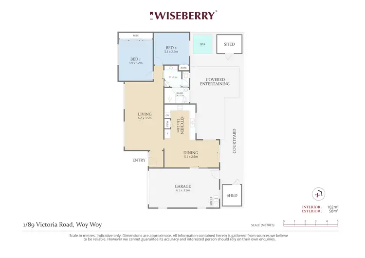 Floorplan of Homely villa listing, 1/89 Victoria Road, Woy Woy NSW 2256