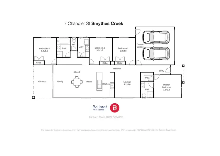 Floorplan of Homely house listing, 7 Chandler Street, Smythes Creek VIC 3351
