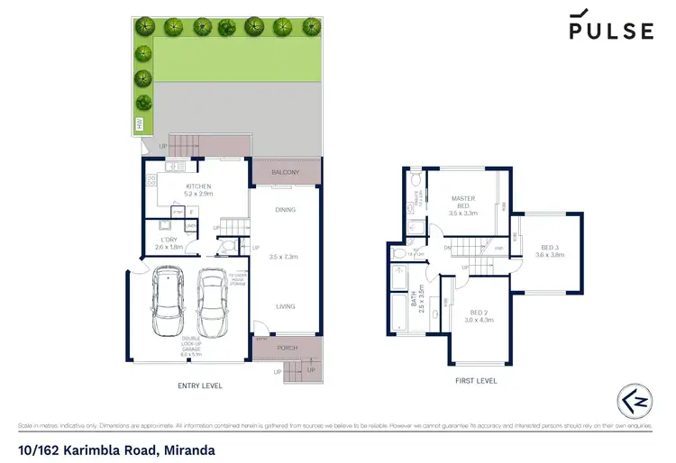 Floorplan of Homely townhouse listing, 10/162 Karimbla Road, Miranda NSW 2228