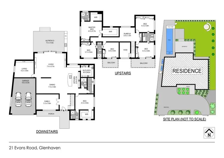 Floorplan of Homely house listing, 21 Evans Road, Glenhaven NSW 2156