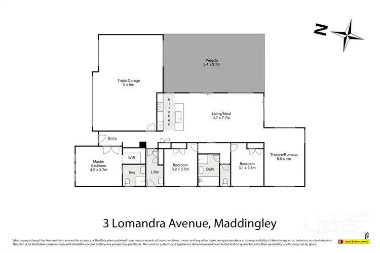 Floorplan of Homely house listing, 3 Lomandra Avenue, Maddingley VIC 3340