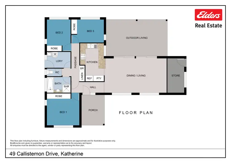 Floorplan of Homely house listing, 49 Callistemon Drive, Katherine NT 850