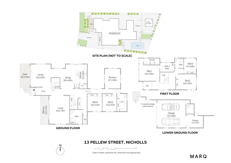 Floorplan of Homely house listing, 13 Pellew Street, Nicholls ACT 2913