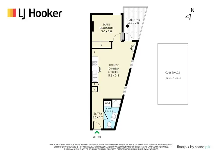 Floorplan of Homely apartment listing, 805/463 Docklands Drive, Docklands VIC 3008