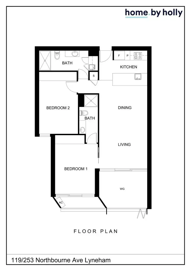 Floorplan of Homely apartment listing, 119/253 Northbourne Avenue, Lyneham ACT 2602