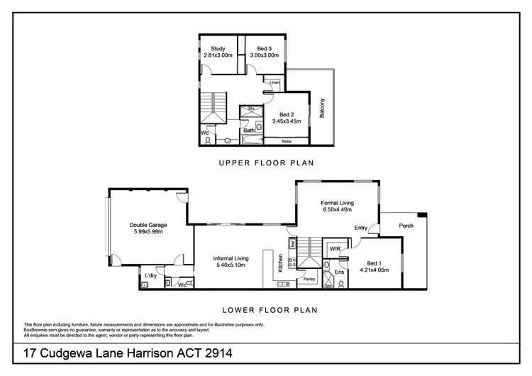 Floorplan of Homely house listing, 17 Cudgewa Lane, Harrison ACT 2914