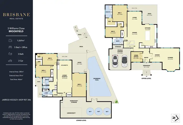 Floorplan of Homely house listing, 3 Williams Close, Brookfield QLD 4069