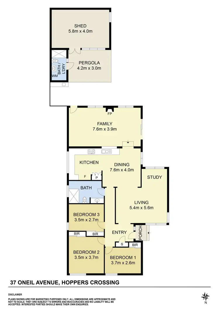 Floorplan of Homely house listing, 37 Oneill Avenue, Hoppers Crossing VIC 3029