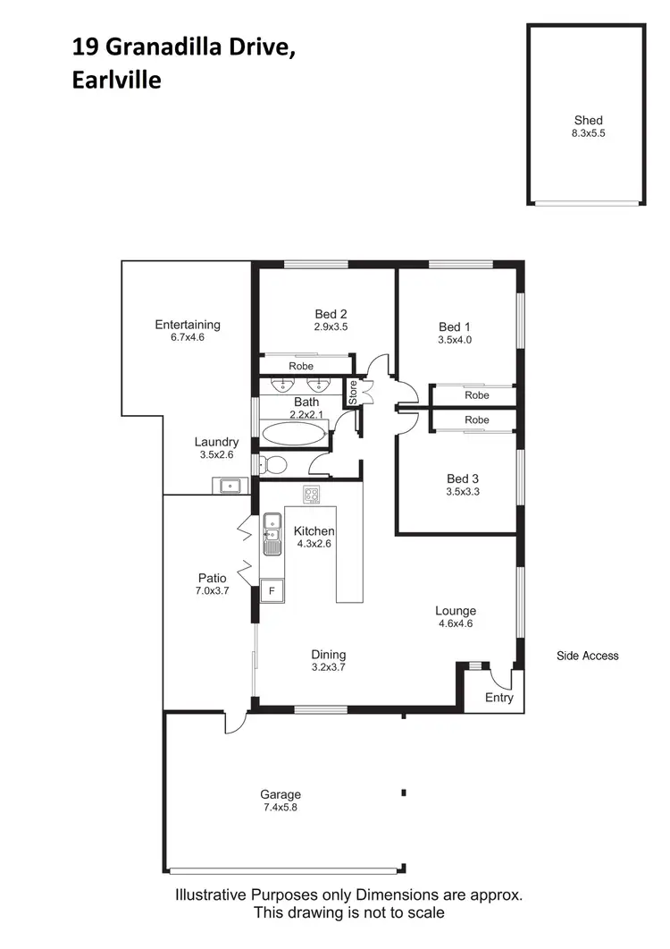 Floorplan of Homely house listing, 19 Granadilla Drive, Earlville QLD 4870