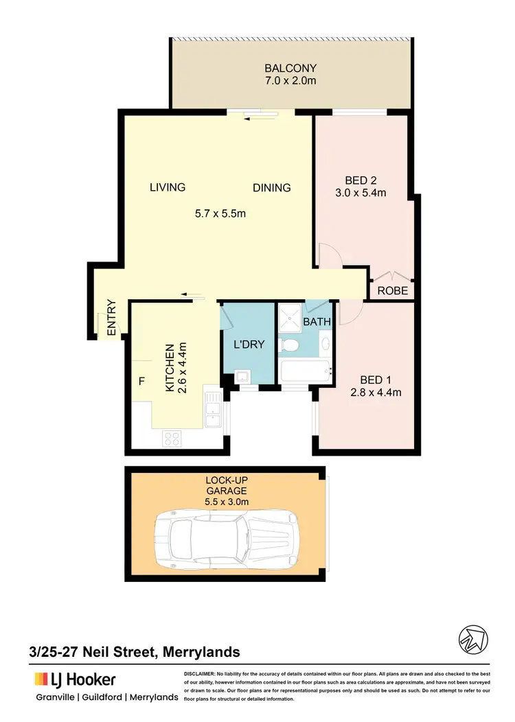 Floorplan of Homely unit listing, 3/25-27 Neil Street, Merrylands NSW 2160