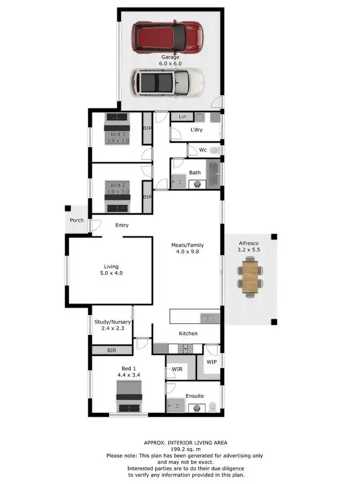 Floorplan of Homely house listing, 19 Bettong Street, Thurgoona NSW 2640