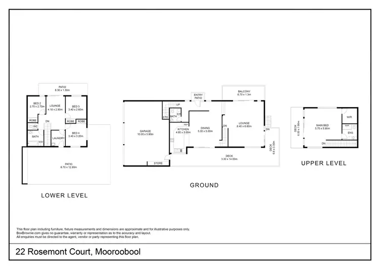 Floorplan of Homely house listing, 22 Rosemont Court, Mooroobool QLD 4870