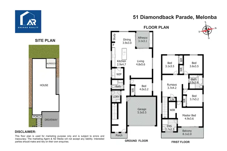 Floorplan of Homely house listing, 51 Diamondback Parade, Marsden Park NSW 2765