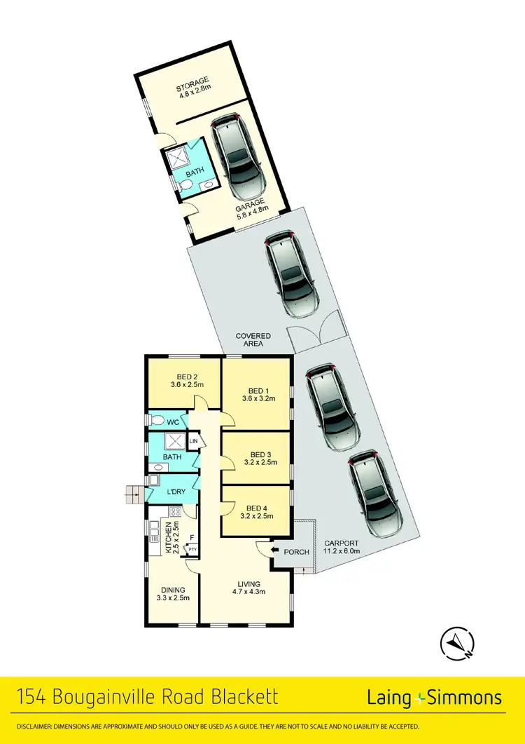 Floorplan of Homely house listing, 154 Bougainville Road, Blackett NSW 2770