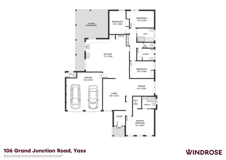 Floorplan of Homely house listing, 106 Grand Junction Road, Yass NSW 2582