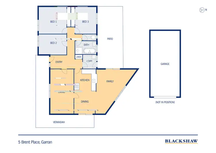 Floorplan of Homely house listing, 5 Brent Place, Garran ACT 2605