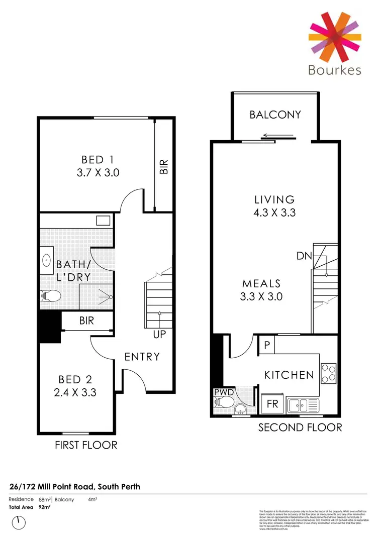 Floorplan of Homely apartment listing, 26/172 Mill Point Road, South Perth WA 6151