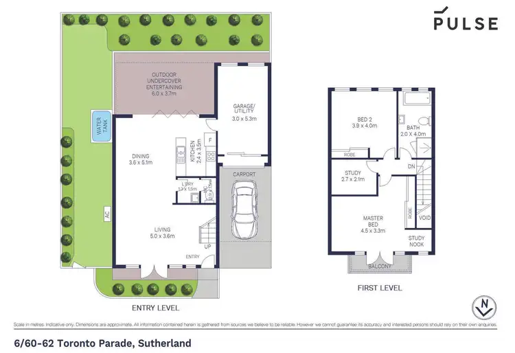 Floorplan of Homely townhouse listing, 6/60-62 Toronto Parade, Sutherland NSW 2232