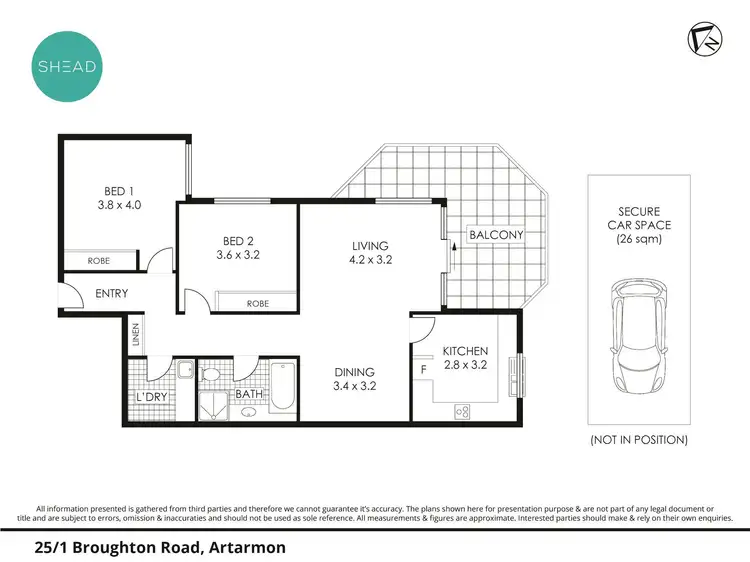 Floorplan of Homely apartment listing, 25/1 Broughton Road, Artarmon NSW 2064