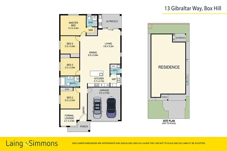 Floorplan of Homely house listing, 13 Gibraltar Way, Box Hill NSW 2765