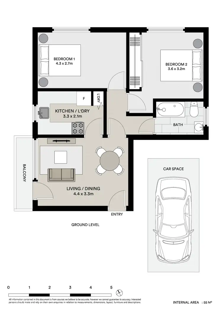 Floorplan of Homely unit listing, 1/711 Victoria Road, Ryde NSW 2112