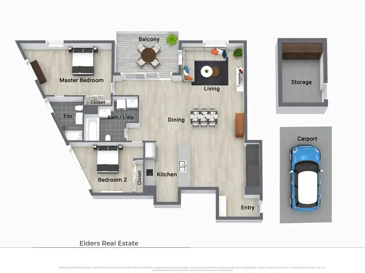 Floorplan of Homely unit listing, 301/1 Mill Road, Liverpool NSW 2170
